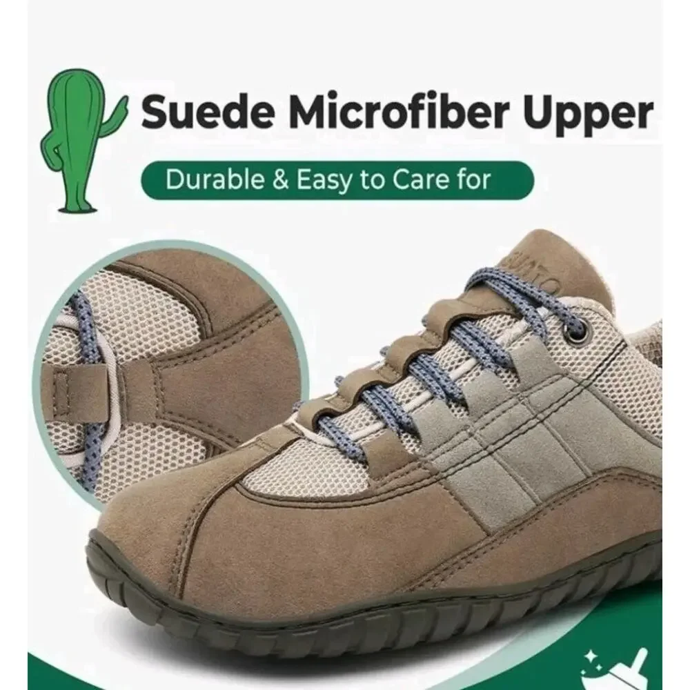 Saguaro Barefoot Minimalist Shoes Men's Unisex Adult Suede Wide Toe Box EU Sz 39